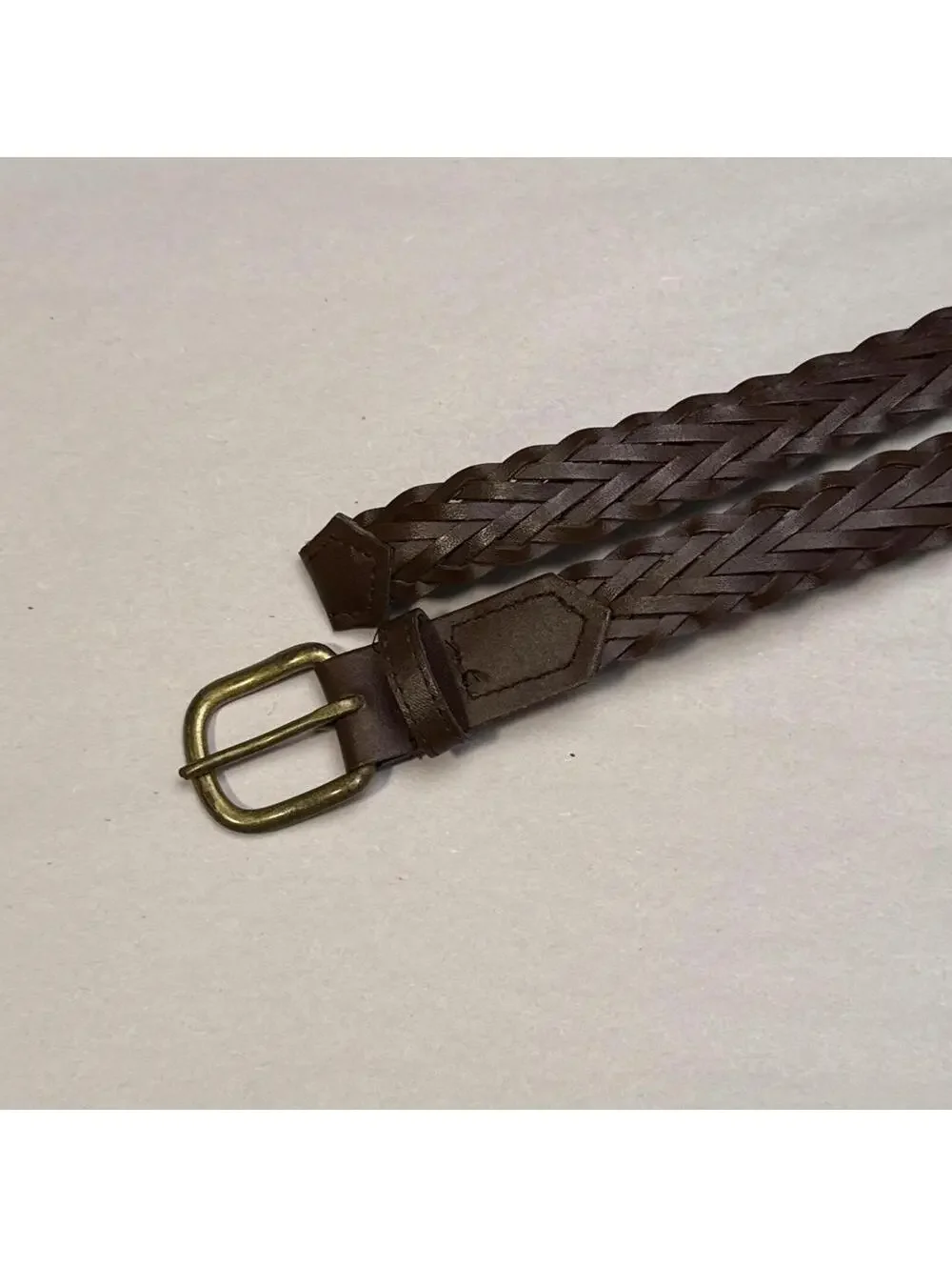 Vintage Woven faux Leather Belt size‎ 30